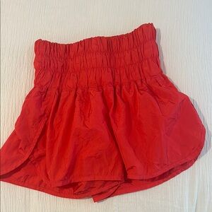 FP Movement by Free People High Waist Red Athletic Shorts
